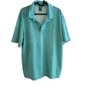 Pro Tour Cool Play Golf Polo Shirt Mens XL Light Blue Short Sleeve Performance